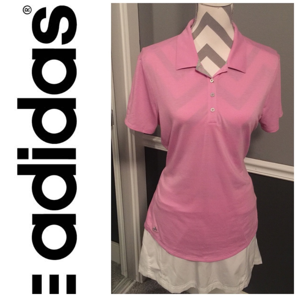 Adidas Pink Golf Shirt
